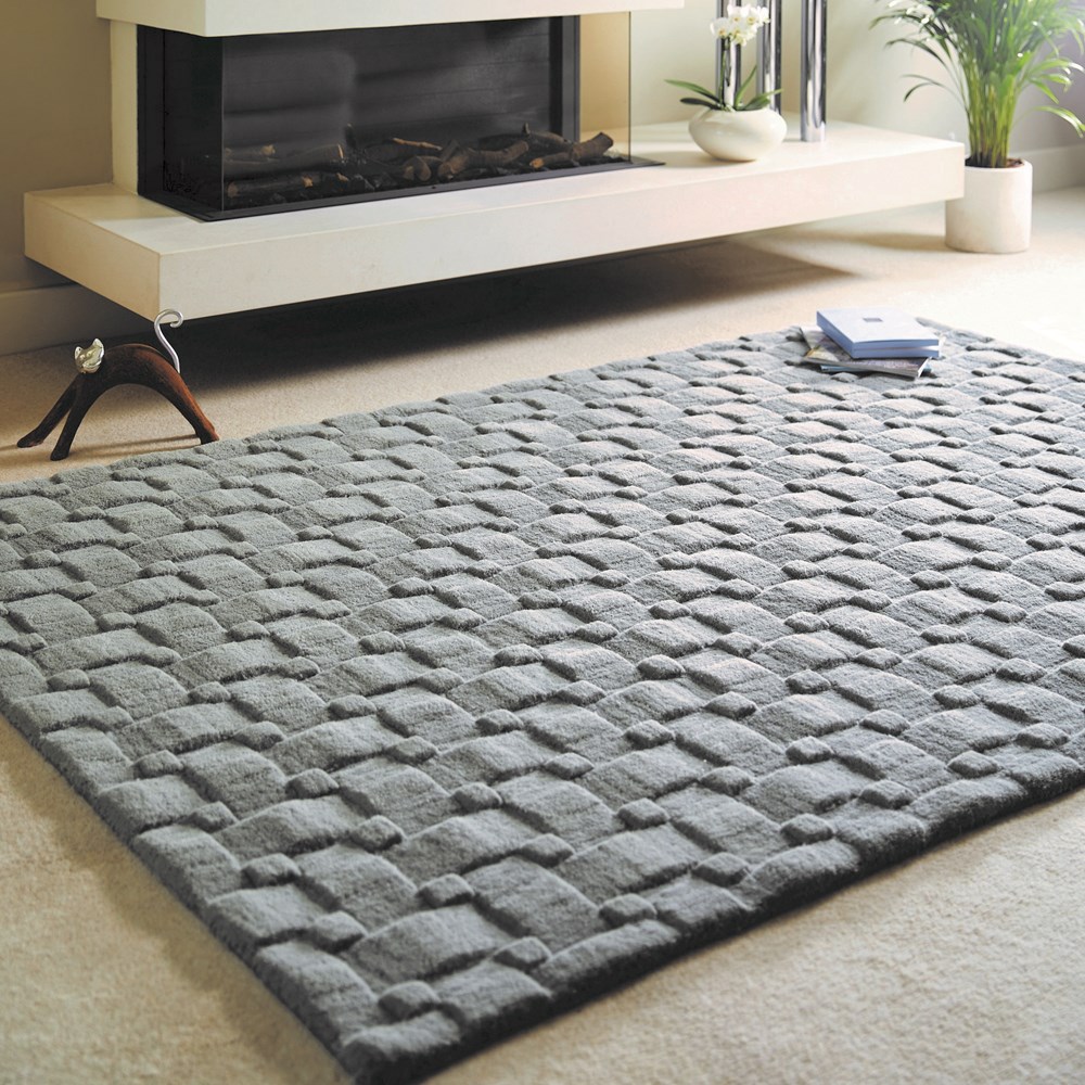 Origins Basketweave Rug In Grey